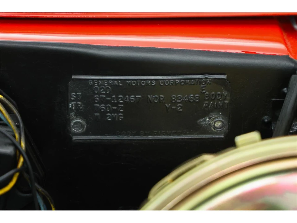1967 Chevrolet Camaro 1st Gen - Image 30 of 31