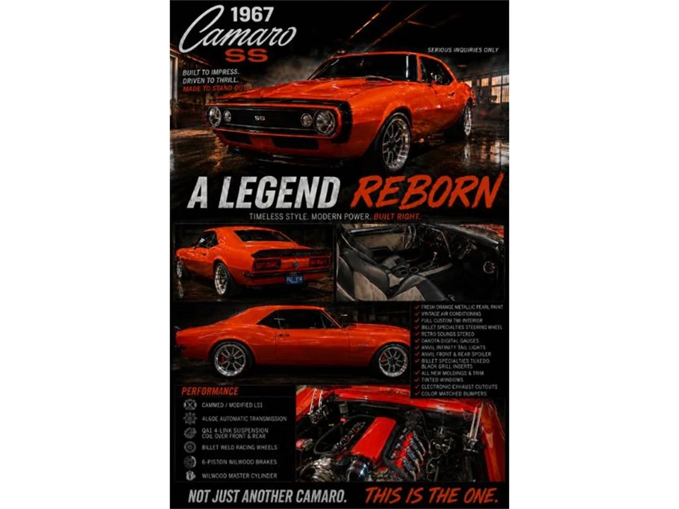 1967 Chevrolet Camaro 1st Gen - Image 24 of 27