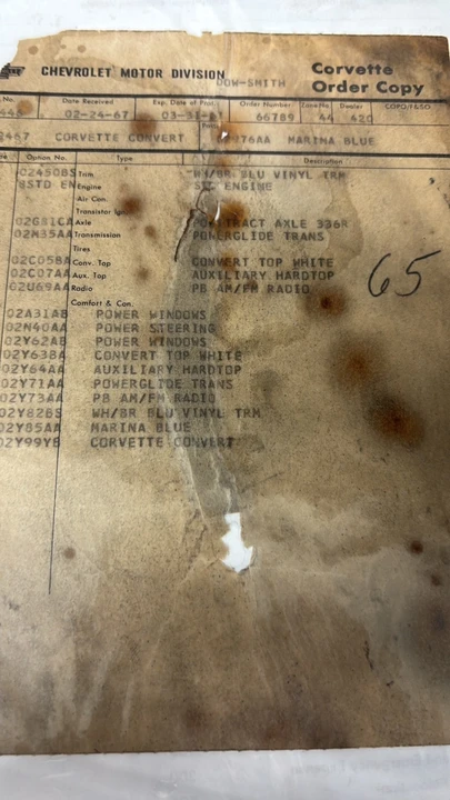 1967 Chevrolet Corvette C2 - Image 20 of 20