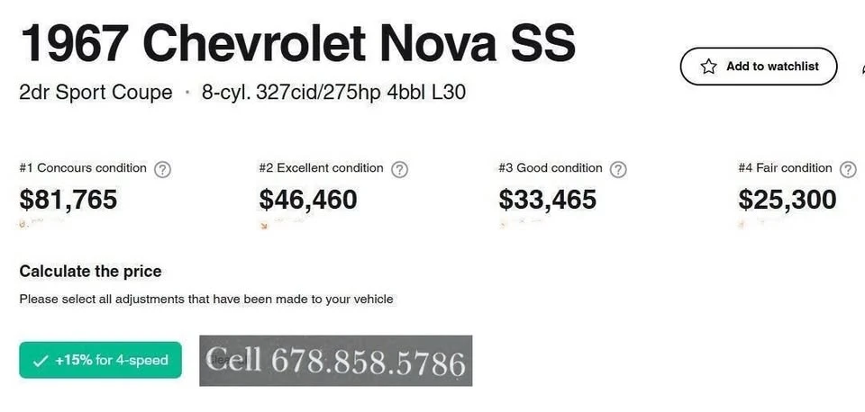 1967 Chevrolet II 2nd Gen - Image 6 of 20