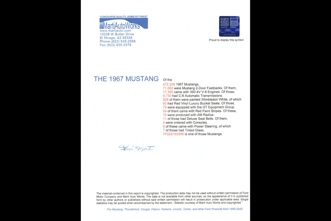 1967 Ford Mustang 1st Gen (1967-1968) - Image 7 of 24