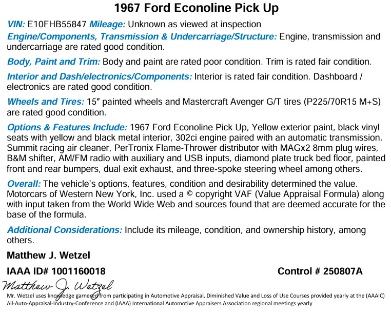 1967 Ford Pickup - Image 4 of 4