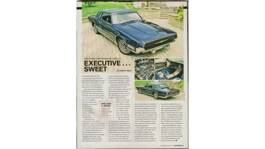 1967 Ford Thunderbird 5th Gen - Image 22 of 22