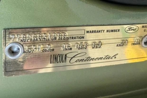 1967 Lincoln Continental 4th Gen - Image 8 of 8