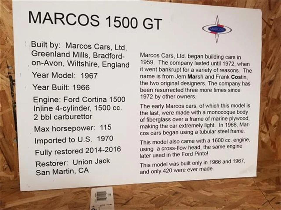 1967 Marcos GT - Image 14 of 14