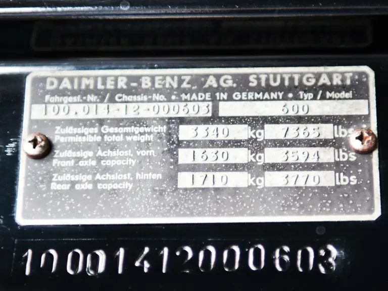 1967 Mercedes-Benz 600 Pullman - Image 8 of 23