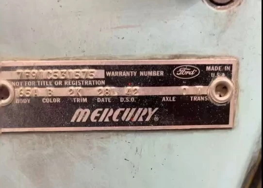 1967 Mercury Cougar 1st Gen - Image 6 of 6