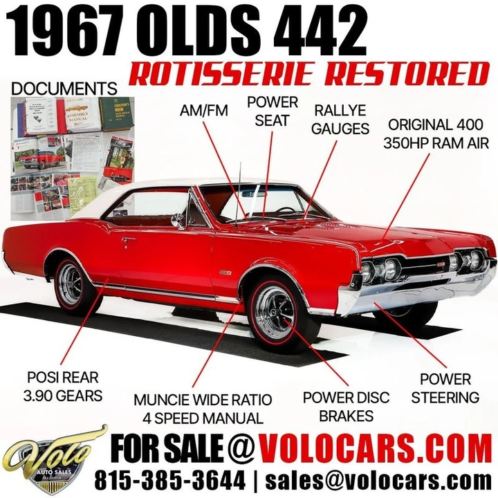 1967 Oldsmobile 442 1st Gen - Image 6 of 31