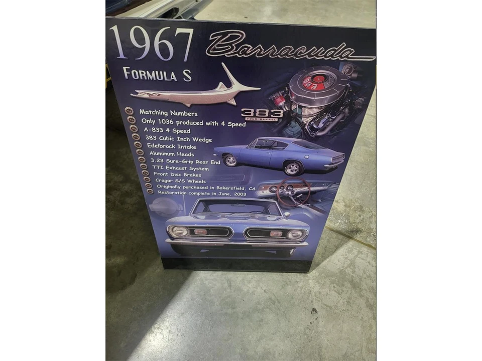 1967 Plymouth Barracuda 2nd Gen - Image 23 of 30