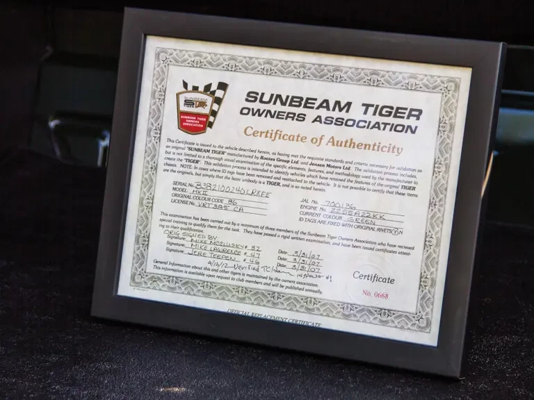 1967 Sunbeam Tiger Mark II - Image 29 of 29