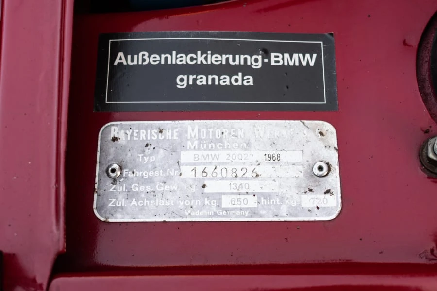 1968 BMW 2002 - Image 16 of 20