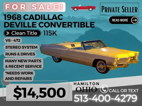 1968 Cadillac DeVille Convertible