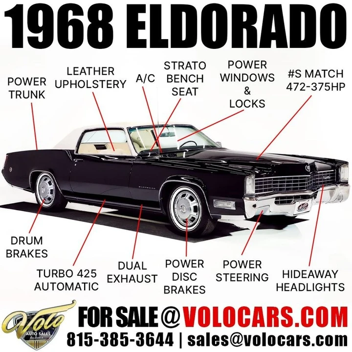 1968 Cadillac Eldorado 8th Gen - Image 6 of 12