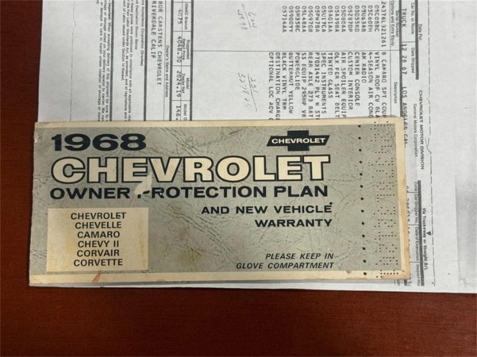 1968 Chevrolet Camaro 1st Gen - Image 8 of 19
