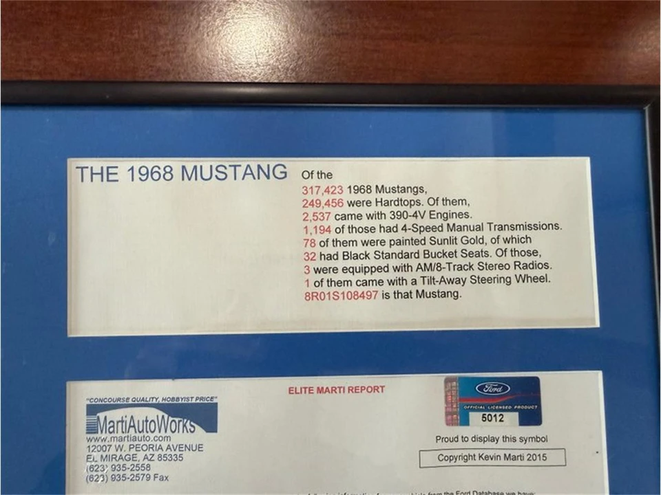 1968 Ford Mustang - Image 20 of 31