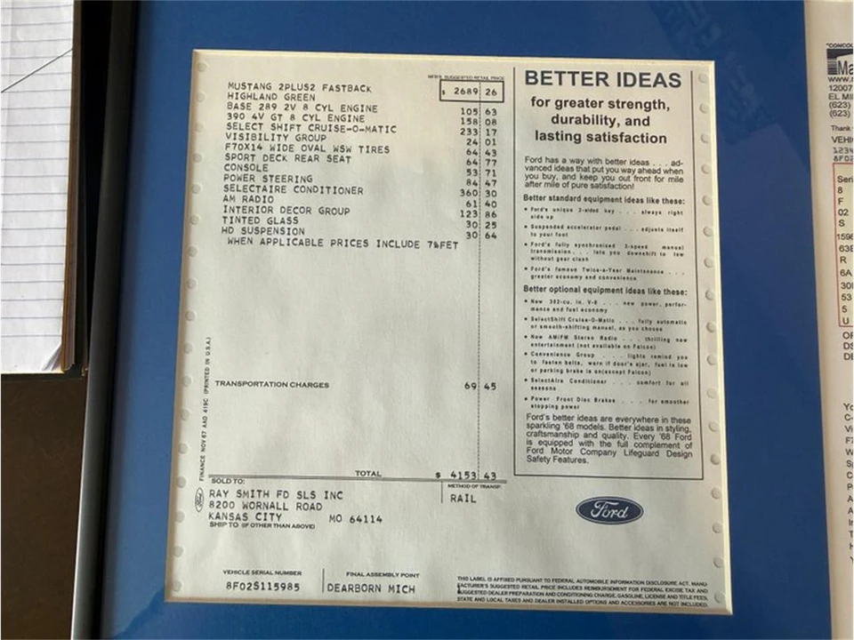 1968 Ford Mustang 1st Gen (1967-1968) - Image 13 of 31