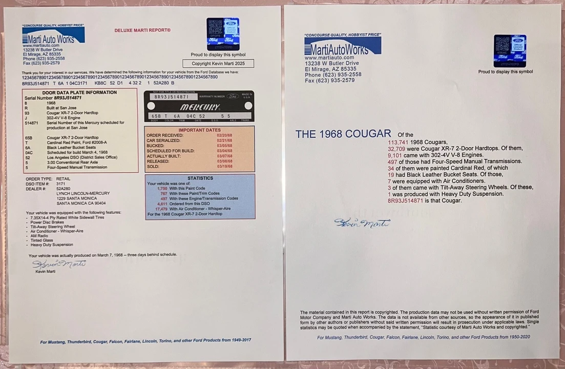 1968 Mercury Cougar 1st Gen - Image 2 of 16