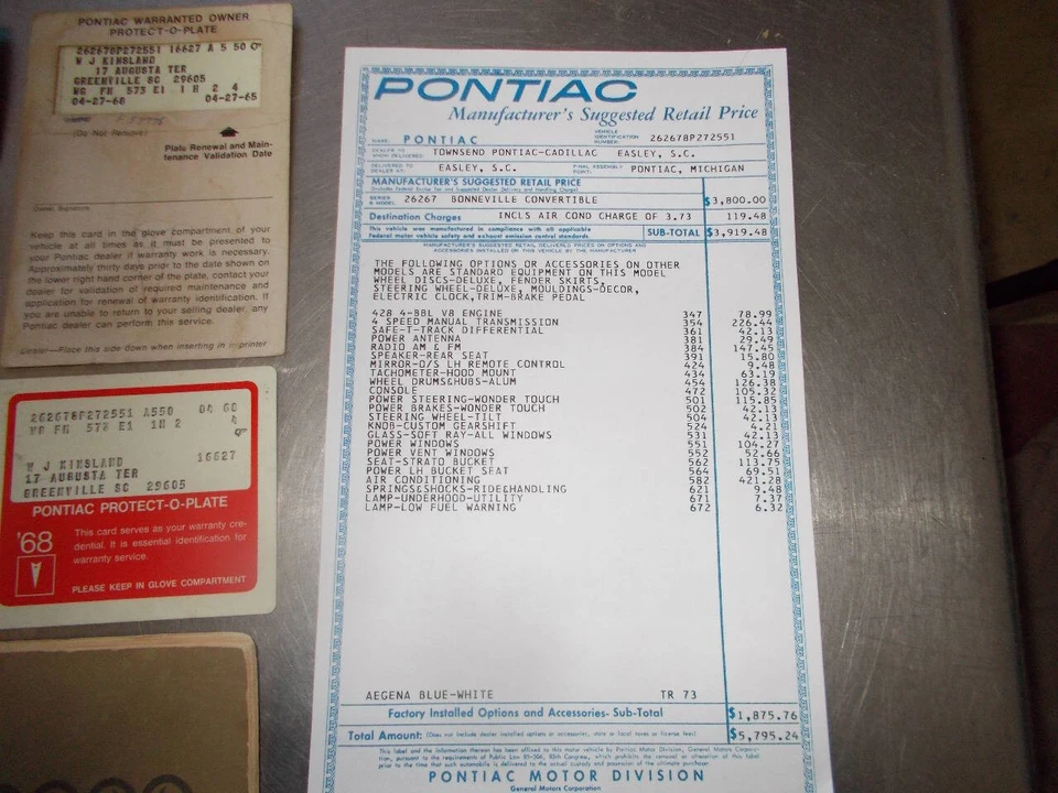 1968 Pontiac Bonneville 3rd Gen - Image 26 of 28