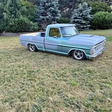 1968 ford f100 crown Vic body swap, NOT STOCK,