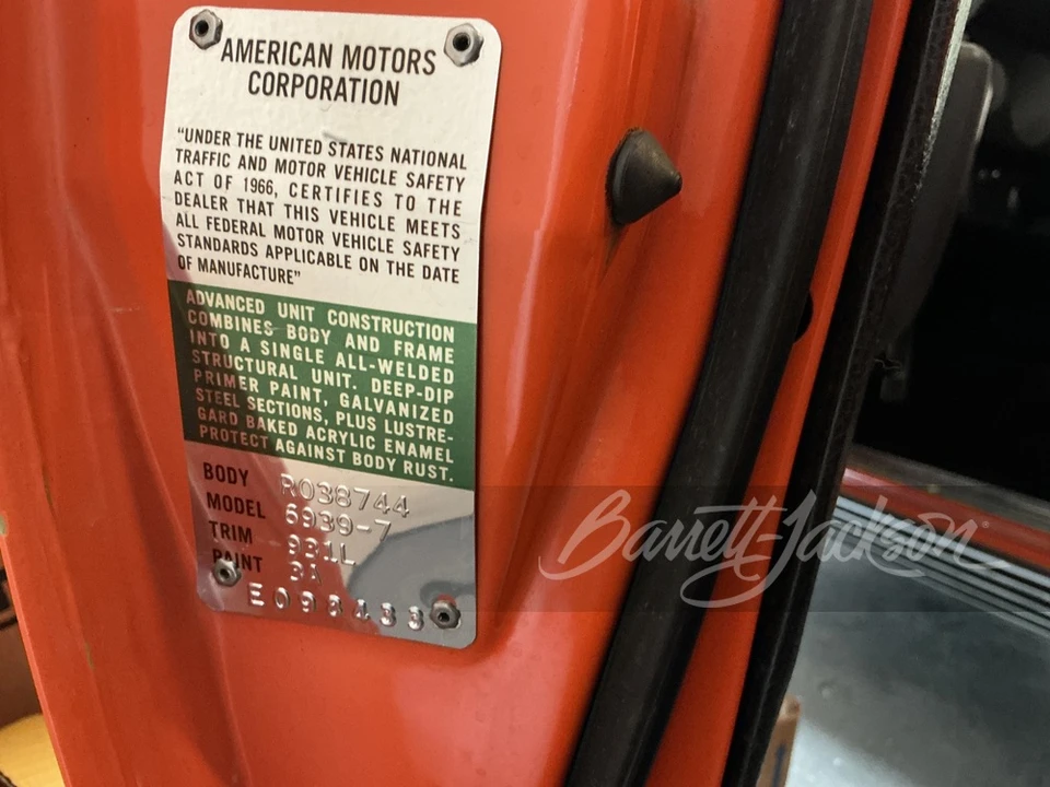 1969 AMC AMX - Image 9 of 14