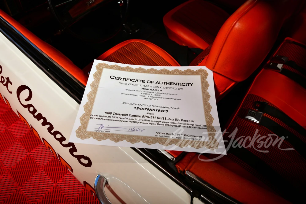 1969 Chevrolet Camaro SS 1st Gen - Image 26 of 28