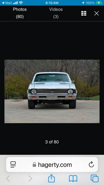 1969 Chevrolet Nova 3rd Gen - Image 3 of 3
