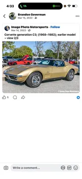 1969 Chevrolet Corvette Stingray Coupe 2D