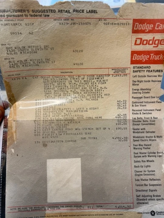1969 Dodge Charger 2nd Gen - Image 22 of 31