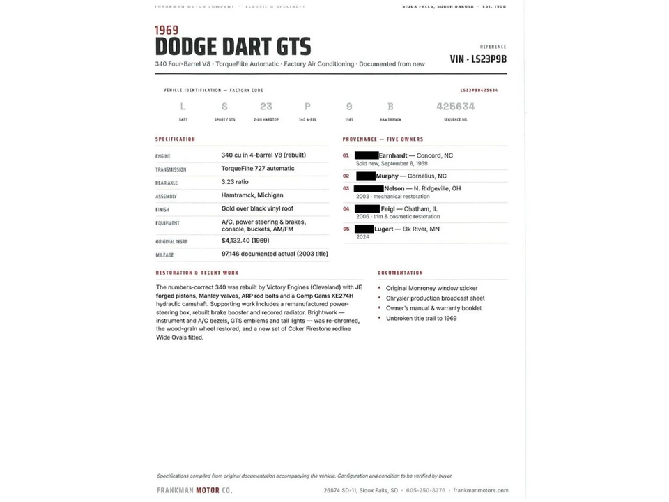 1969 Dodge Dart - Image 4 of 31