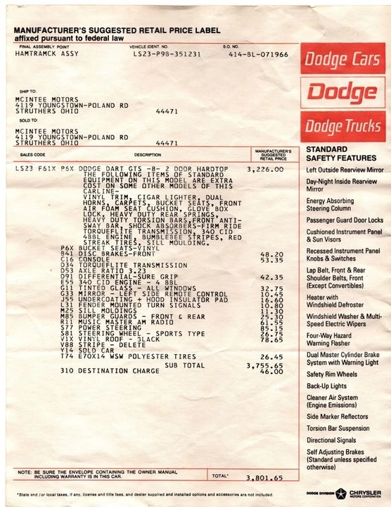 1969 Dodge Dart - Image 22 of 31