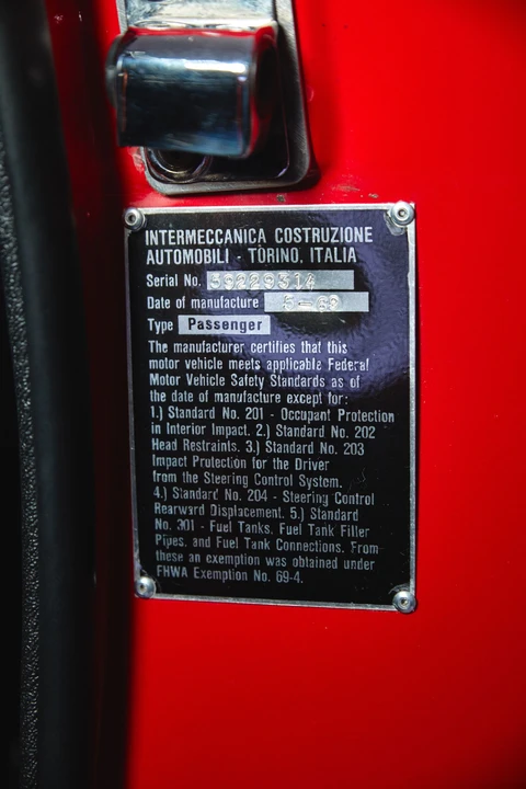 1969 Intermeccanica Italia - Image 11 of 31