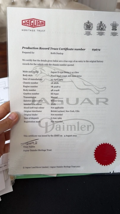 1969 Jaguar E-Type Series 2 - Image 10 of 17