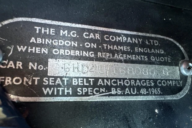 1969 MG MGB GT - Image 8 of 8