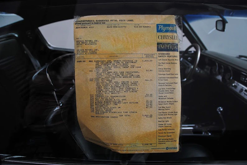 1969 Plymouth Barracuda 2nd Gen - Image 5 of 8
