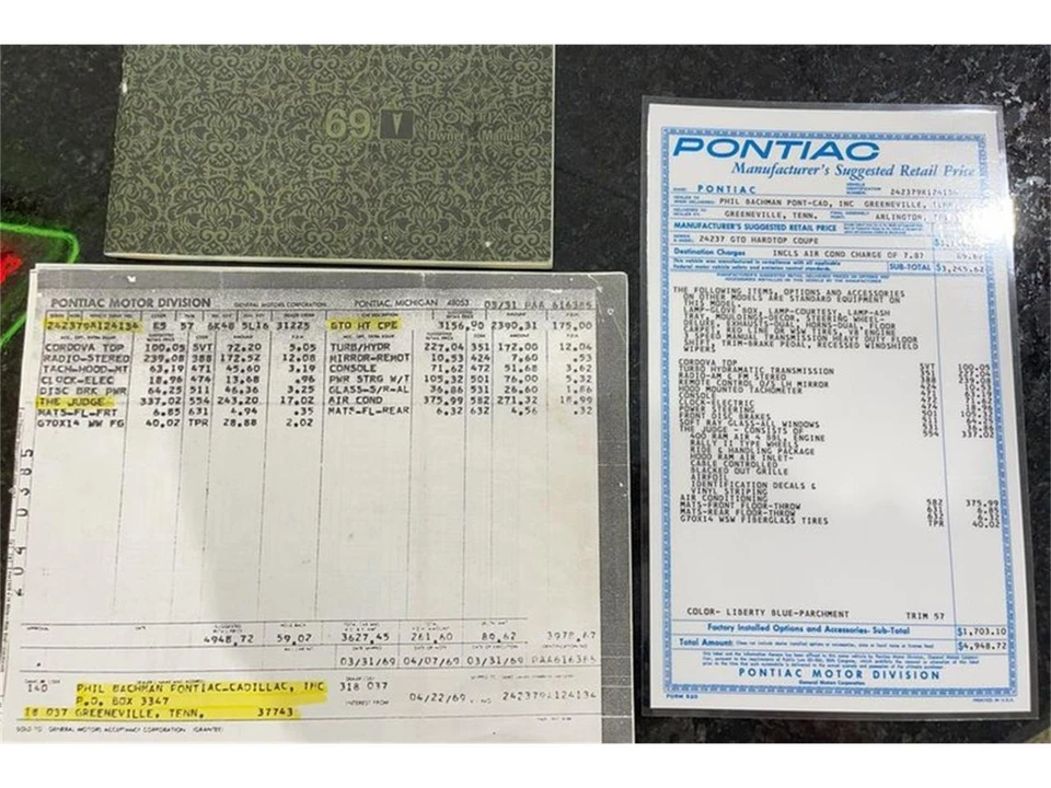 1969 Pontiac GTO 2nd Gen - Image 22 of 22
