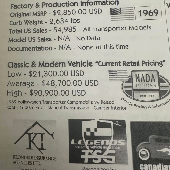 1969 Volkswagen Bay-Window Pickup - Image 3 of 5