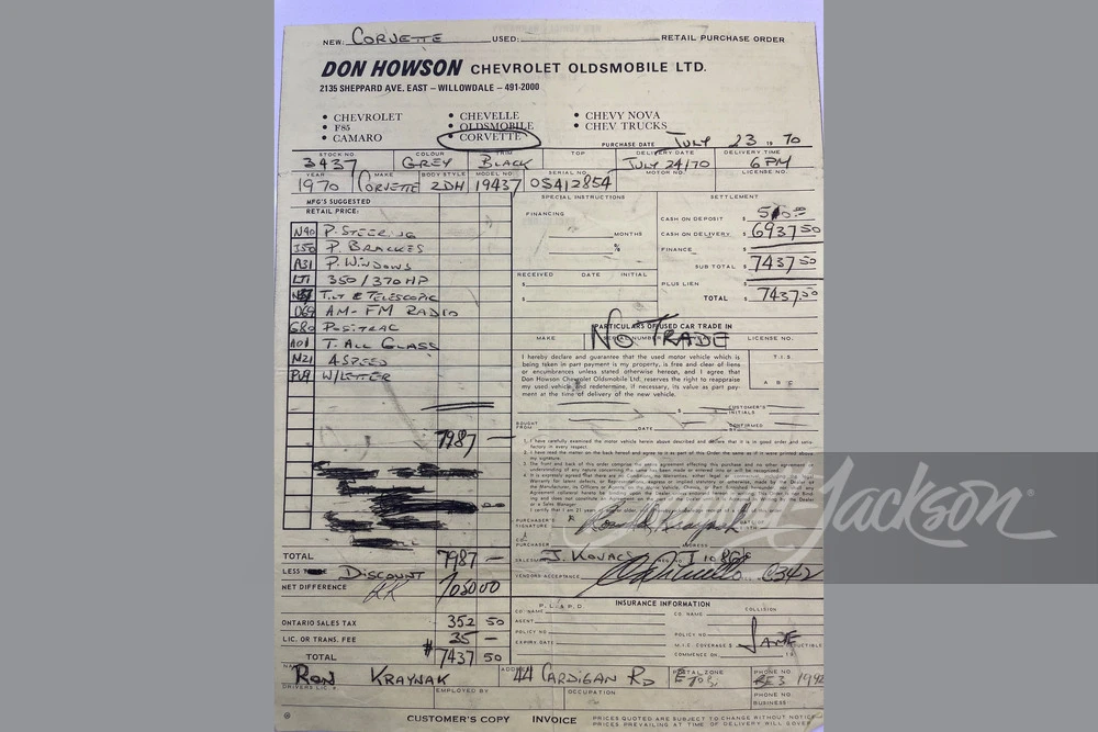 1970 Chevrolet Corvette C3 - Image 17 of 24