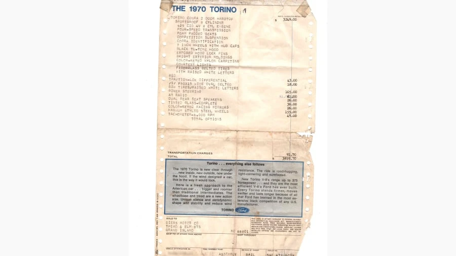 1970 Ford Torino Cobra 2nd Gen - Image 20 of 28