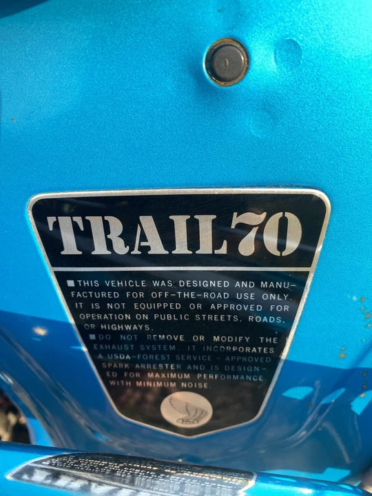 1970 Honda CT70 - Image 30 of 31