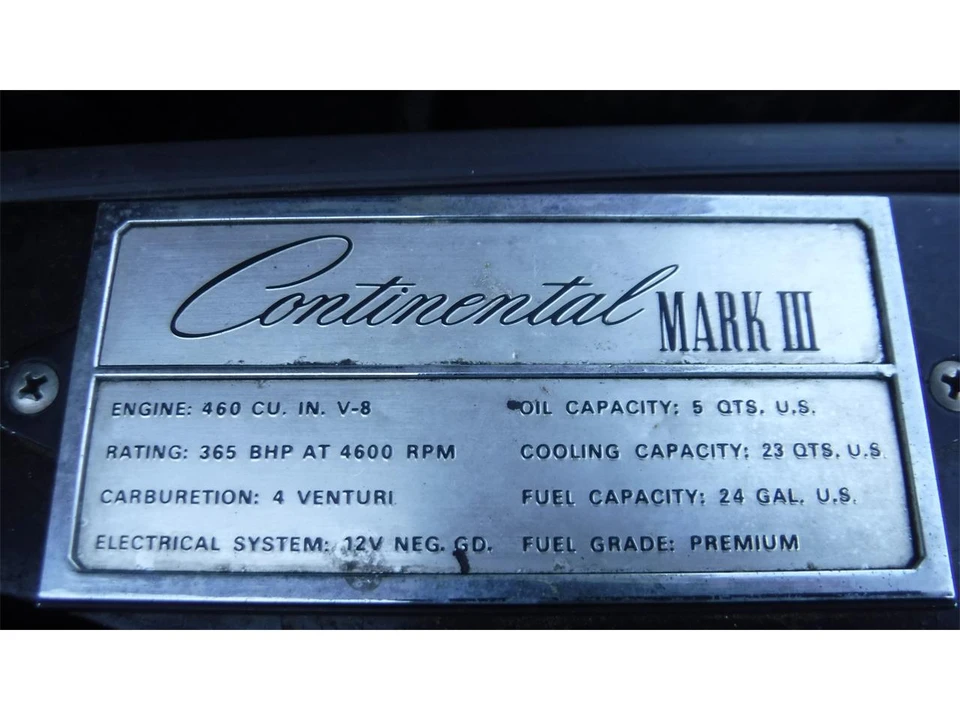 1970 Lincoln Continental Mark III - Image 27 of 31
