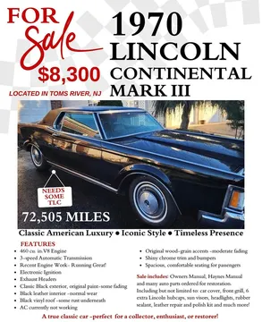 1970 Lincoln Continental Mark III