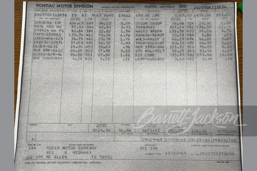 1970 Pontiac GTO 2nd Gen - Image 13 of 14