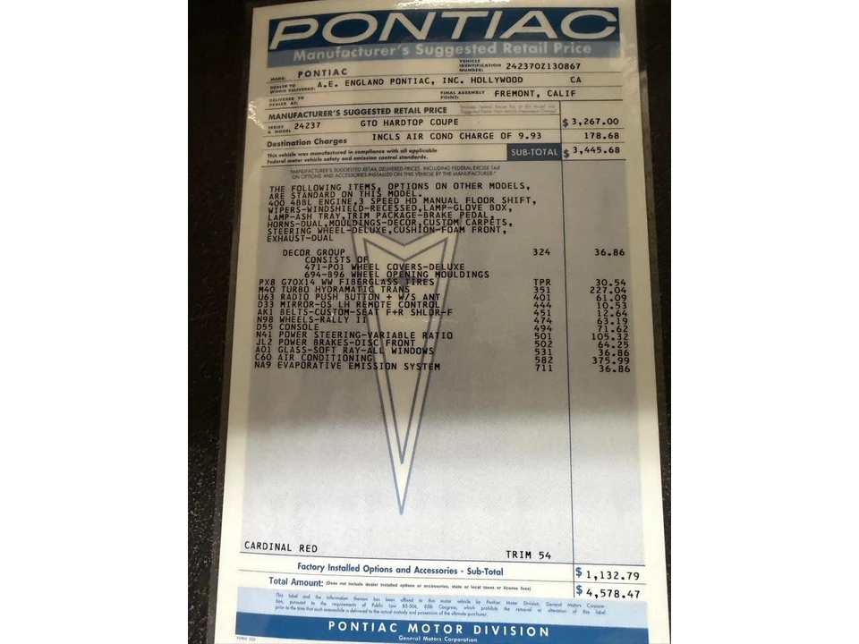 1970 Pontiac GTO 2nd Gen - Image 16 of 31