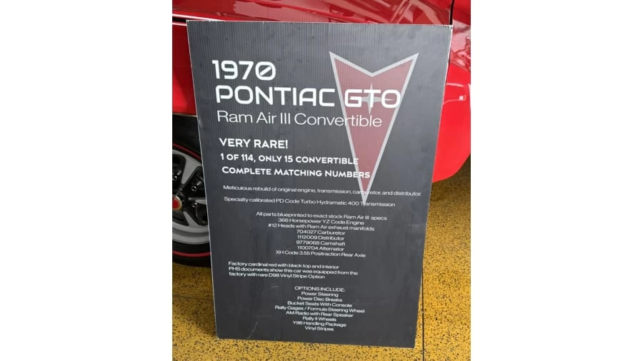 1970 Pontiac GTO 2nd Gen - Image 23 of 23