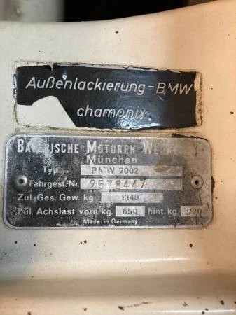1971 BMW 2002 - Image 2 of 15