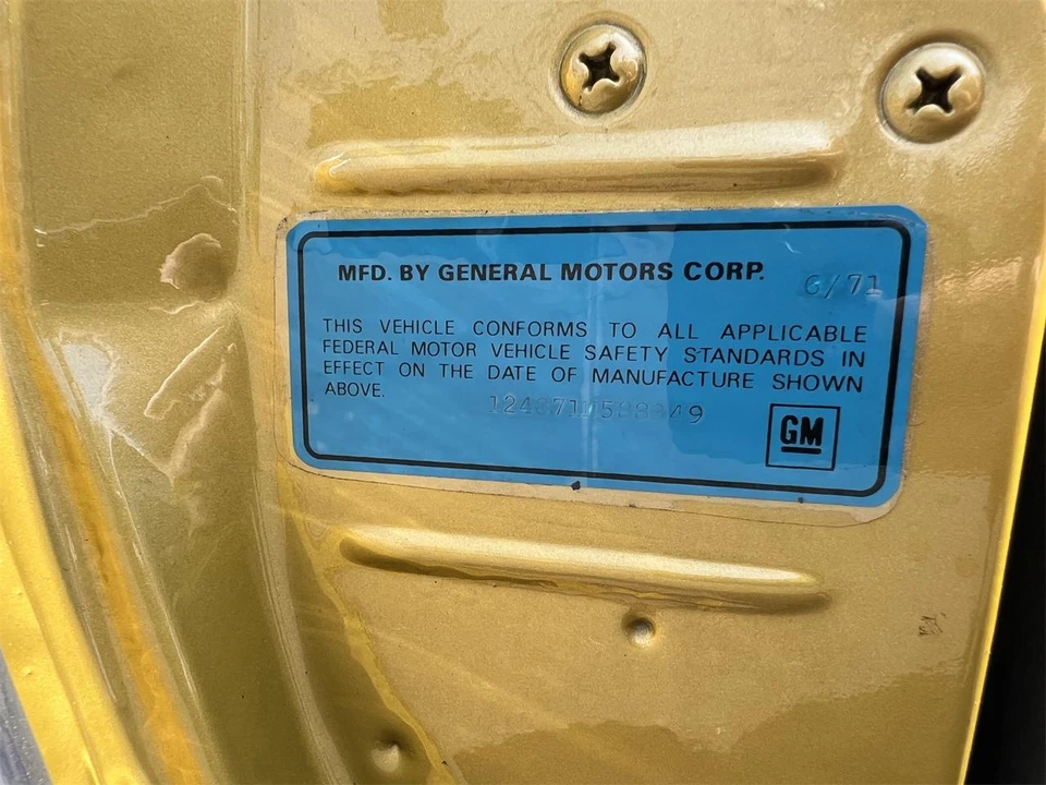 1971 Chevrolet Camaro SS 2nd Gen - Image 25 of 31