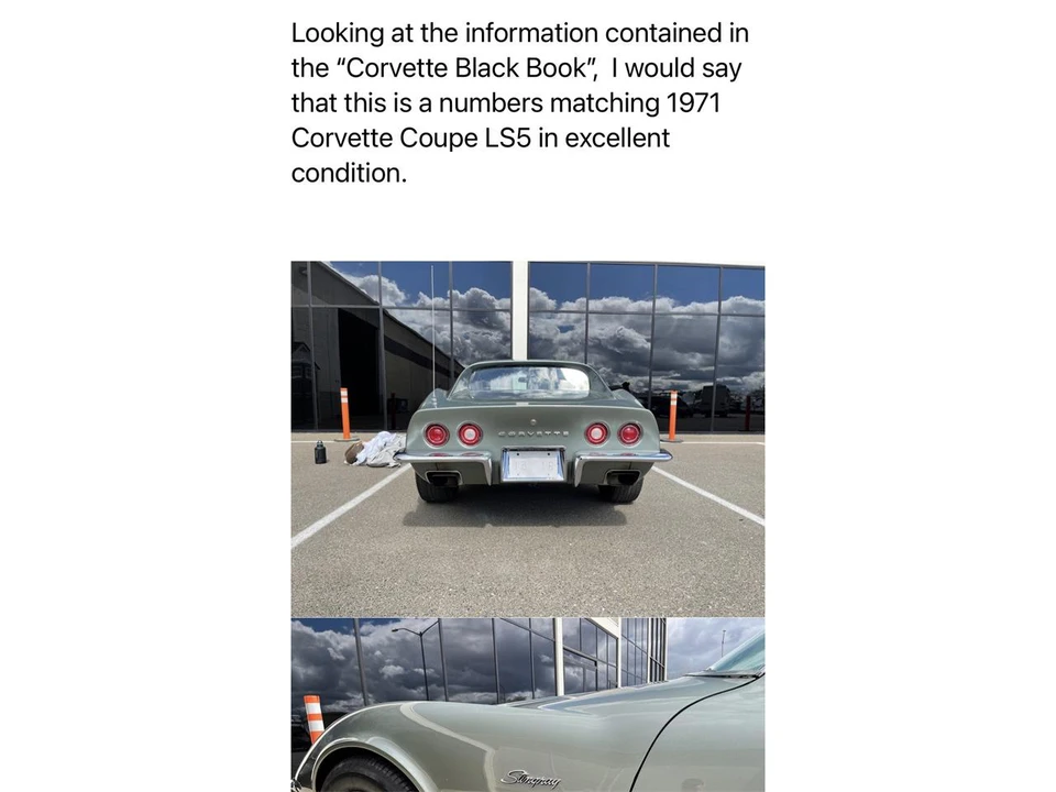 1971 Chevrolet Corvette C3 - Image 5 of 18