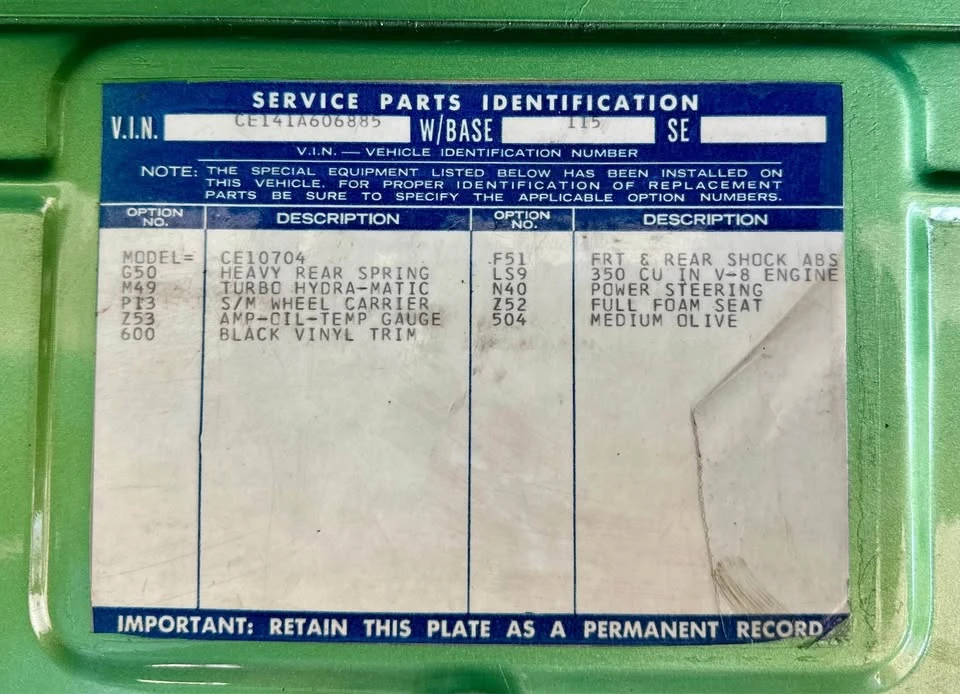 1971 Chevrolet C/K 2nd Gen - Image 20 of 20