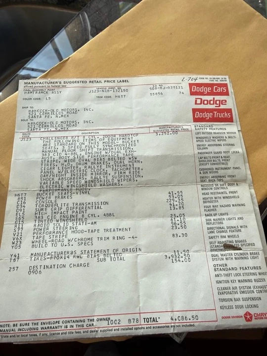 1971 Dodge Challenger 1st Gen - Image 22 of 31