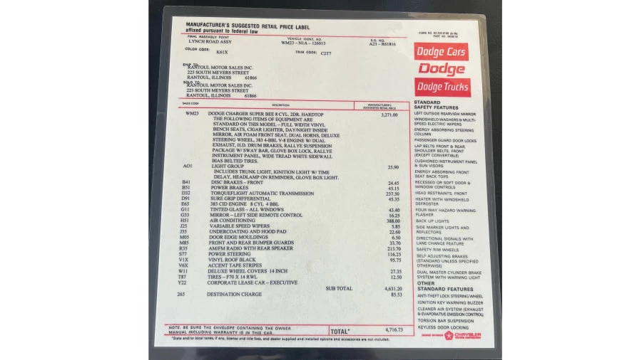 1971 Dodge Super Bee - Image 14 of 16